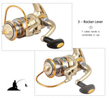 High Speed G-ratio 5.1: 1 Fishing Reel Metal Reel 11 + 1 Ball Bearings Spinning Wheel