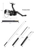 Portable Mini Aluminum Pen Shape Fishing Reel