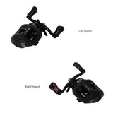 10 + 1BB 6.3: 1 Fishing Reel Right / Left Hand Water Drop Wheel Bait Casting Reel Metal Handle