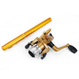 Portable Mini Aluminum Pen Shape Fishing Reel