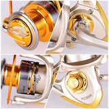 FC1000-7000 Series 11BB 5.2: 1 Aluminum Alloy Metal Fishing Reel